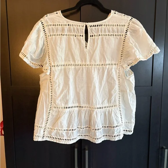 Bailey 44 Cotton Eyelet Blouse Top - Picture 4 of 4